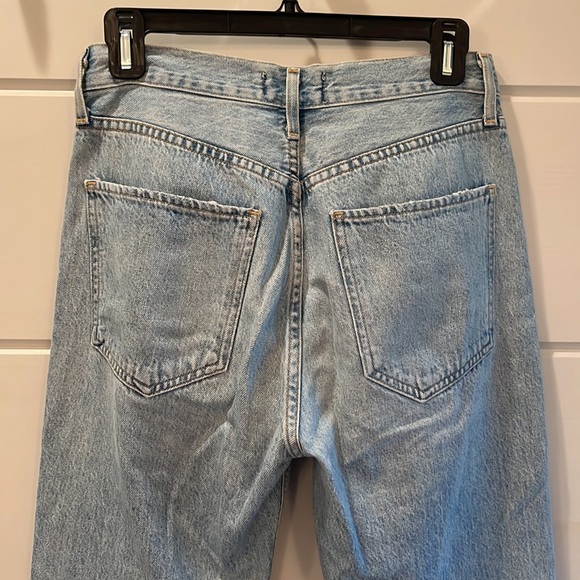 Agolde Riley High Rise Straight Crop Jeans - Picture 6 of 7